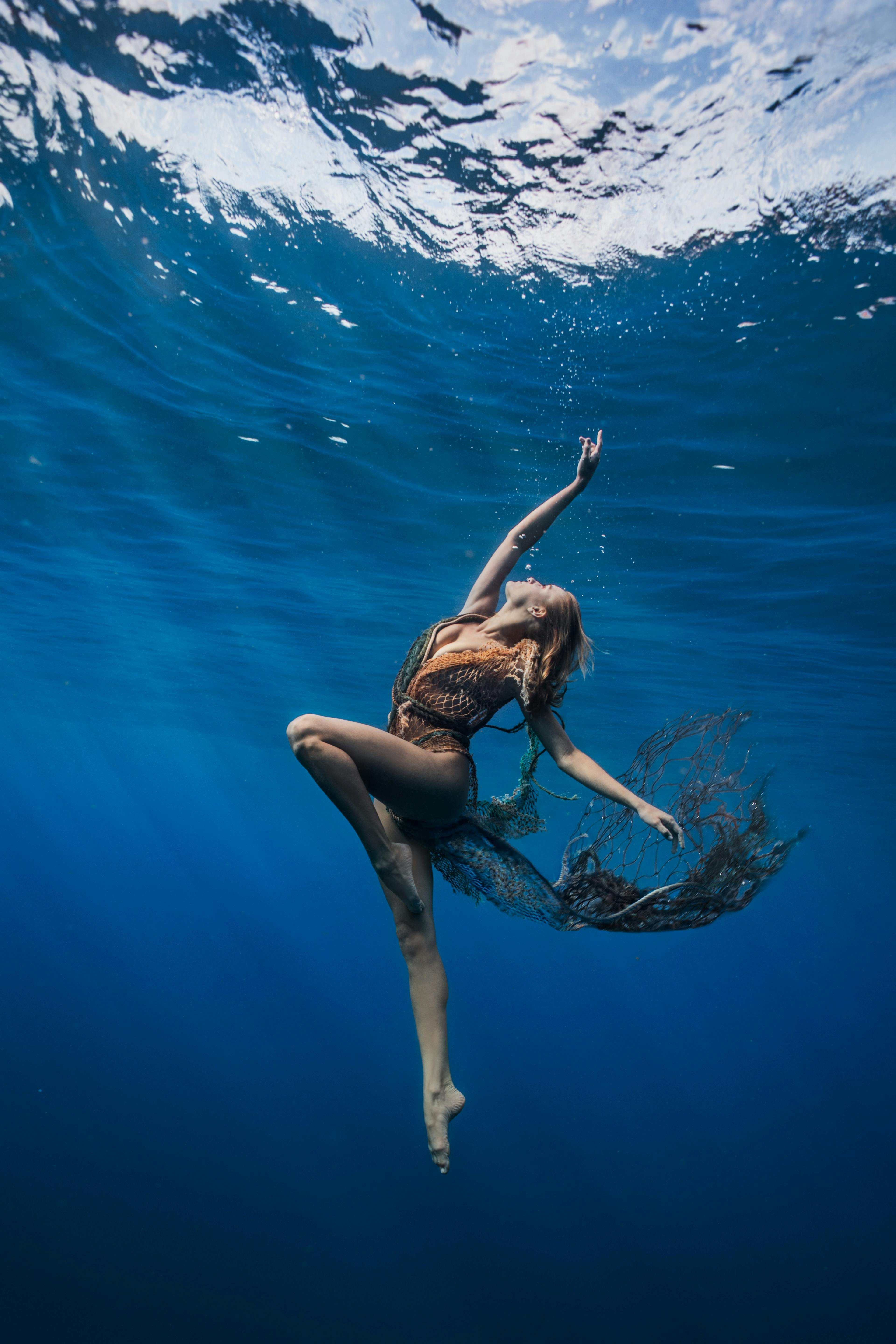 "Ascension is a photograph taken during the making of “Oceans Apart,” a short dance film by filmmaker Audrey Billups (pictured)."